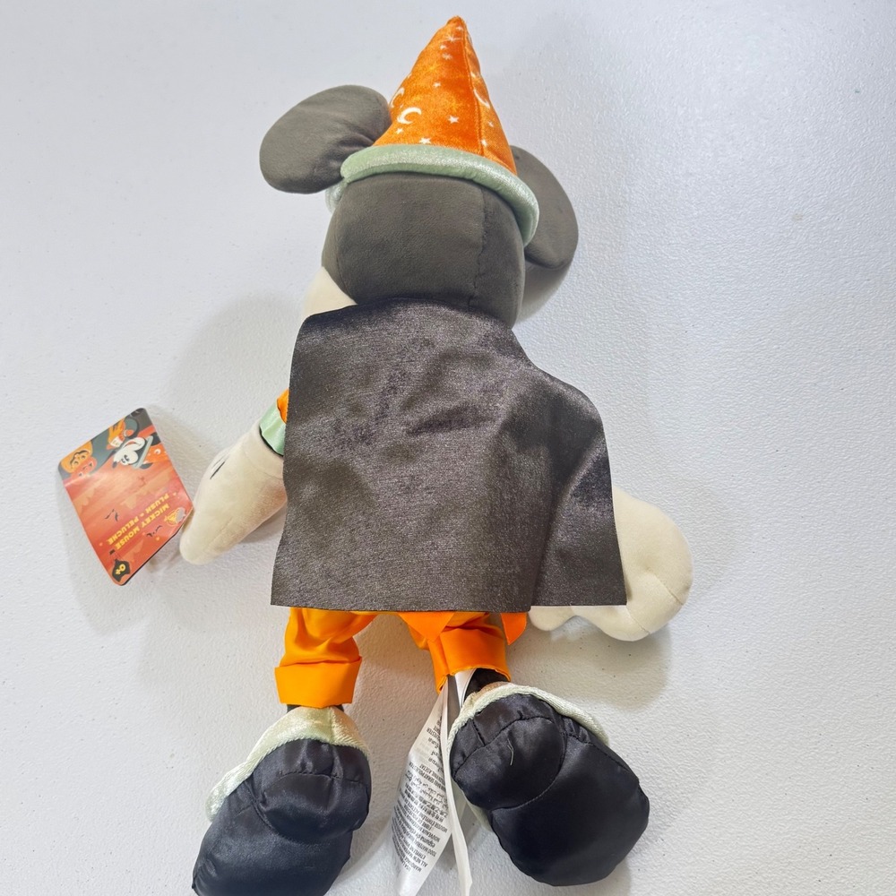 Disney Parks 2025 Halloween Mickey Mouse Wizard Plush Orange Wizard Hat‎ Costume - Picture 2 of 7